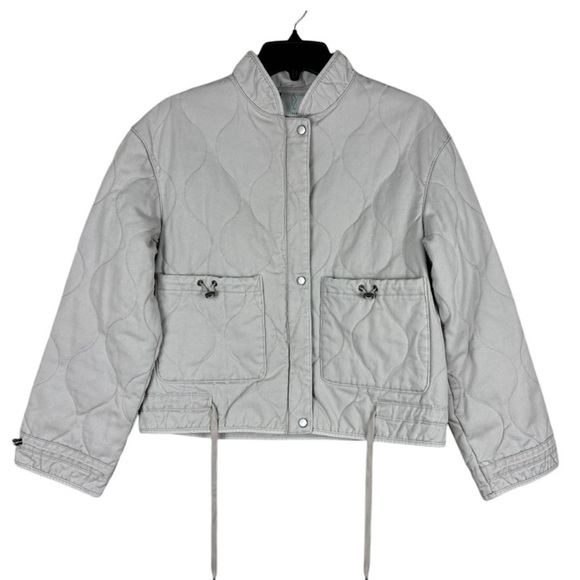 JOIE Cropped Quilted Bomber Barn Jacket Size Small - Picture 1 of 5